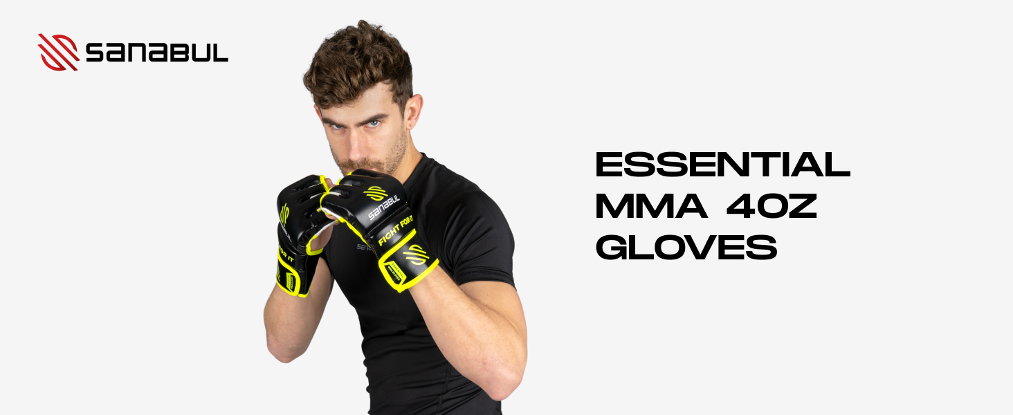 Amazon.com : Sanabul New Item Essential MMA Grappling Gloves